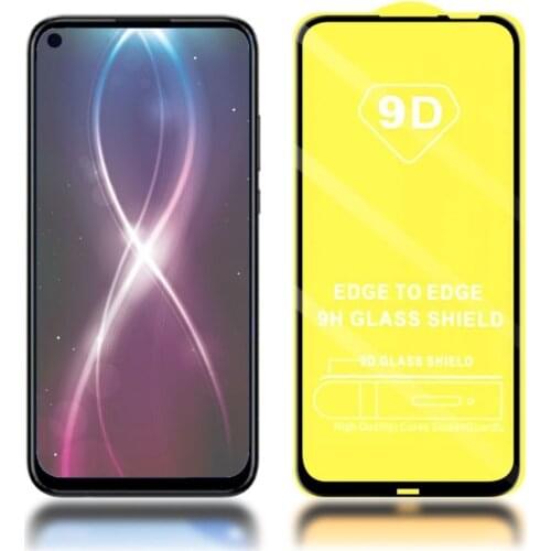 100Pcs 9D Glass For Huawei Pro 9X V30 30 S Nova7 Nova 6 Explosion-proof Screen Protector Full Cover For huawei P Smart 2020 8S