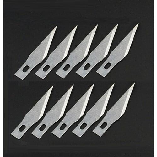 11# 10 pcs Blades Wood Carving Tools for Engraving Craft Sculpture Knife Cutting Tool PCB Repair Deburring Curved Edge Blade