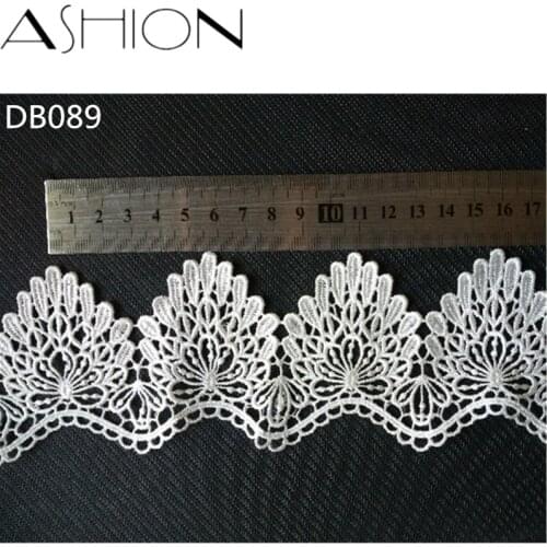3 yards 7CM white Embroidered Lace Fabric DIY skirt hem Dance costumes Garment Accessories lace trim Sewing Craft LP-DB089