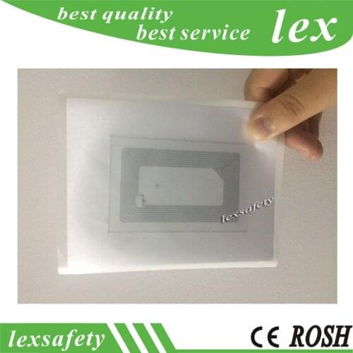 500pcs/lot 130mm*100mm 13.56mhz ISO 14443A ultralight ev1 non-woven rfild label,ultralight ev1 self-adhesive cloth RFID Stickers