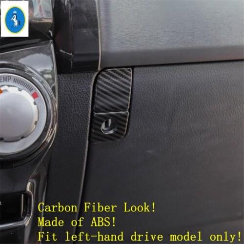 Yimaautotrims ABS Accessories Fit For Toyota 4Runner 2010 - 2019 The Copilot Glove Storage Box Button Switch Panel Cover Trim