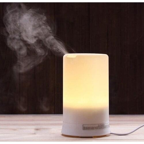 ELOOLE Essential Oil Scented Ultrasonic Humidifier Family Car Bedroom Colorful Lights Fine Spray Sleeping Fallen Dust Moist Air