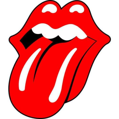 Rolling Stones Car Sticker and Decal Multi-Color High Quality Music Tongue for Bumper Window Laptop Auto Decoration KK