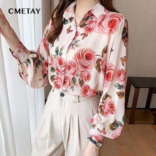 Женские красные рубашки CMETAY China At AliExpress