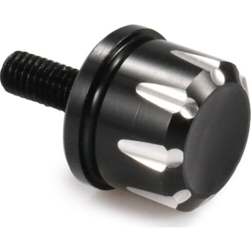 CNC Aluminum Black Motorcycle Rear Seat Bolt Screw Cap For Harley Street Glide Softail Sportster XL883 1200