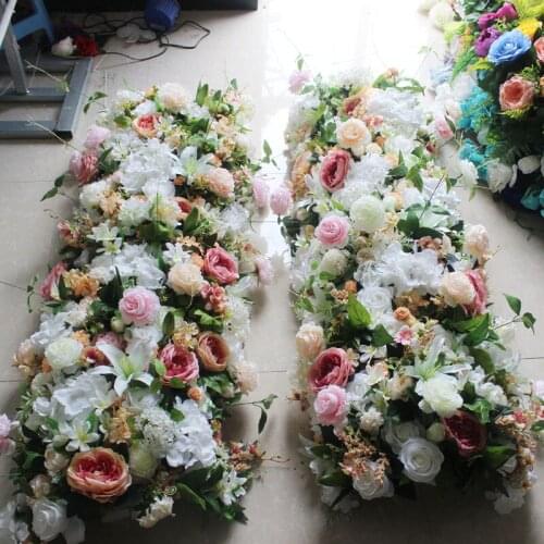SPR High quality 2m or 1m wedding arch flower table centerpiece runner arrangment decorative floral