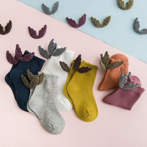 Baby Socks Angel Wings Design Socks for Girls Kids Socks Childrens Footwear Knitted Fashion Socks Spring Summer Autumn