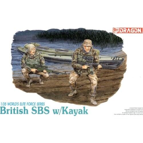 DRAGON DR3023 1/35 British SBS with Kayak Plastic Model Kit