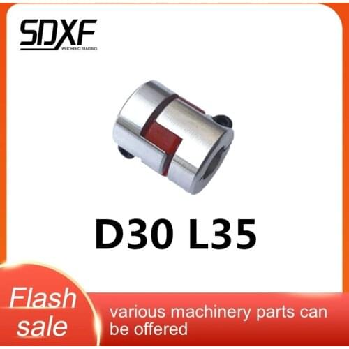 Couple series 1PC D30 L35 Flexible plum clamp coupler shaft size CNC Jaw shaft coupling/8/10/12/14/16mm D30L35 couples