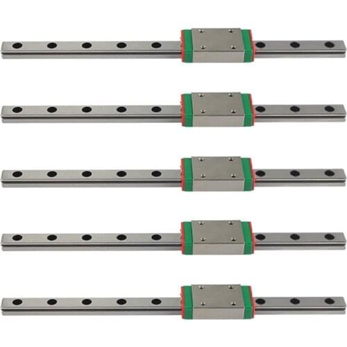Voron V0 Miniature Linear Rail Slide 5Pcs Linear Guide MGN7 Carriage for 3D Printer 150mm Home DIY Drop Shipping