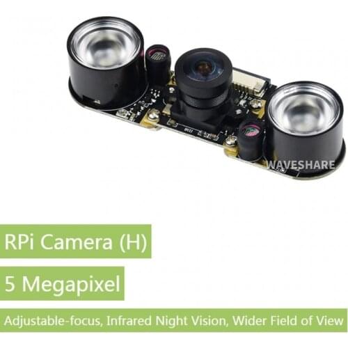 5MP Infrared Night Vision Camera Module for Raspberry Pi, Fisheye Lens 160 Degree Diagonal View Angel