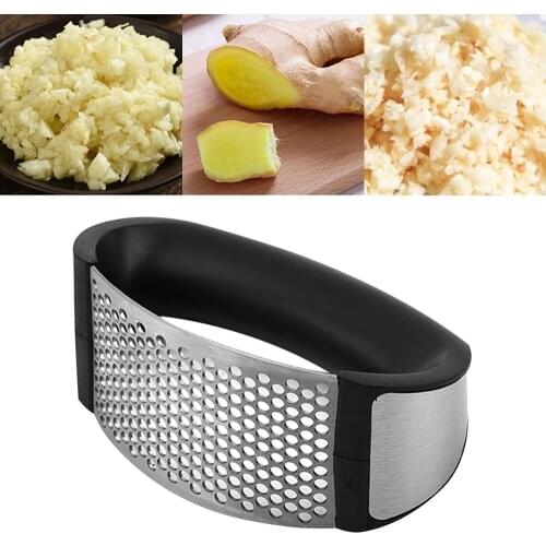 Multi-Function Manual Garlic Presser Curved Garlic Grinding Slicer Chopper Stainless Steel Garlic Presses Kitchen Accessories 2