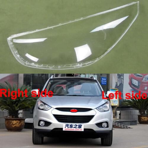 For Hyundai IX35 2009 2010 2011 2012 Front Headlamps Cover Lamp Glass Transparent Lampshade Headlight Shell Masks
