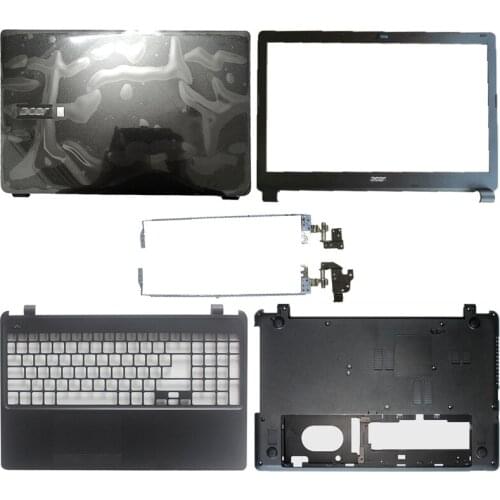 New laptop lcd back cover/front bezel/lcd hinges/hand rest/bottom case for acer aspire E1-522 E1-522g
