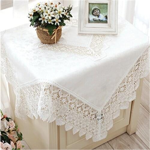 2021 New Hot Jacquard Table Cloth Manteles Bordados Wedding Home Decoration Embroidered Lace Cloths Round Tablecloth Cover