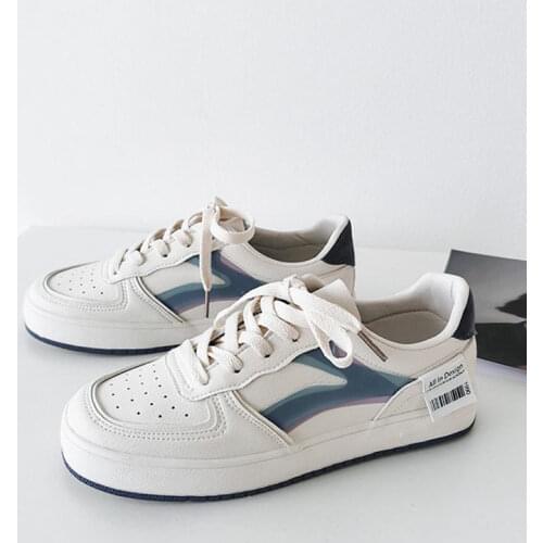 New Fashion Women Shoes White Sneakers 2021 Women Casual Student Shoes Breathable Lace-Up Women Sneakers