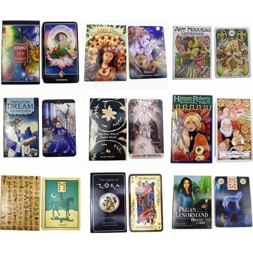 NEW Pagan Lenormand Green Glyphs Lenormand Hanson Roberts Tarothans Lokn tarot Full English Divination Game Tarot Cards With PDF