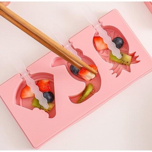 Dropshipping Ice Cream Mould Homemade Childrens Cartoon Silicone Cheese Stick Grinding Tool Homemade Popsicle Molds Hot Sales