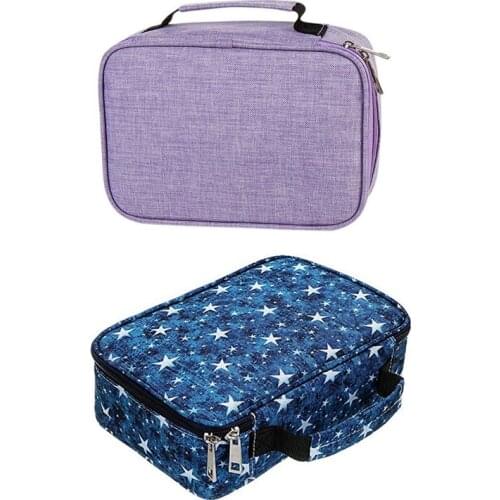 2 Pcs School Pencil Cases For Girls Boy Pencilcase 72 Holes Pen Box Penalty Multifunction Storage Bag Case Pouch Stationery Kit