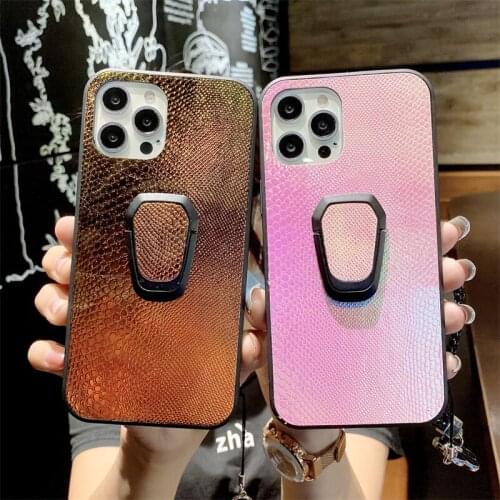 Animal leather shockproof Case For iPhone 11 12 Pro Max mini X XR XS Max Luxury Gradient Sequins Cover iPhone 7 8 6 6S Plus 5 5S