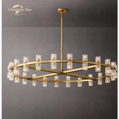 Postmodern Luxury Pendant Lights for Bedroom Living Room Restaurant Creative Simple LED Crystal Vintage Indoor Lamp