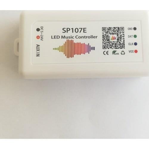 20PCS SP107E Bluetooth LED Music Controller Full Color Pixel IC SPI Controllers by Smart Phone APP for WS2812B SK6812 LED Strip