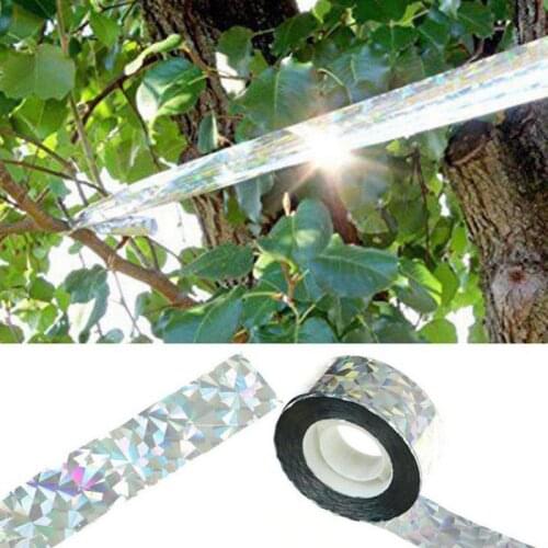 New Reflective Bird Scare Tape Audible Repellent Fox Pigeon Repeller Ribbon Deterrent Tape Orchard Pet Control C