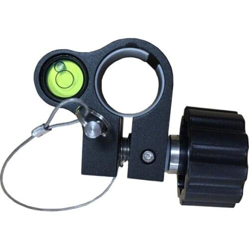 Bubble Surveying Pole for Total Stions Prism Telescopic Carbon Fiber Metal Seat