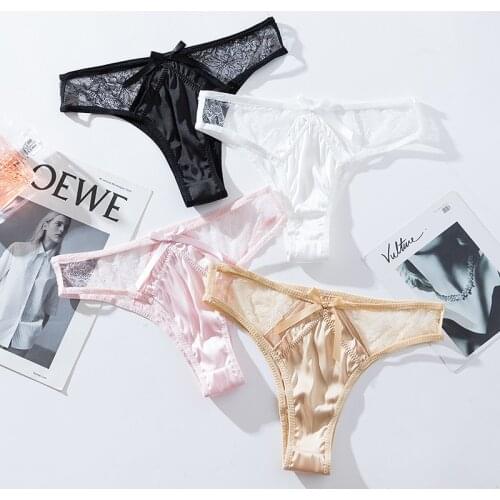 Sexy Women G String Panties Seamless Girls Underwear Briefs Hollow Out Thong Exotic Lace Underpants Lingerie Girls Intimates