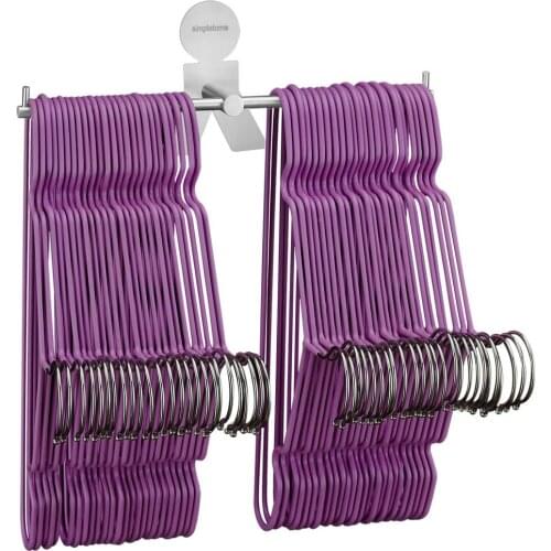 Simpletome Clothes Hanger Storage Rack Organizer Wall Mount Adhesive OR Drilling Installation(Human Shape,10.8")