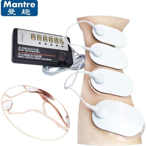 Adult Electro Shock Body Nipple Electrical Stimulate Enlargement Pads Sex Toys For Women Men Massage