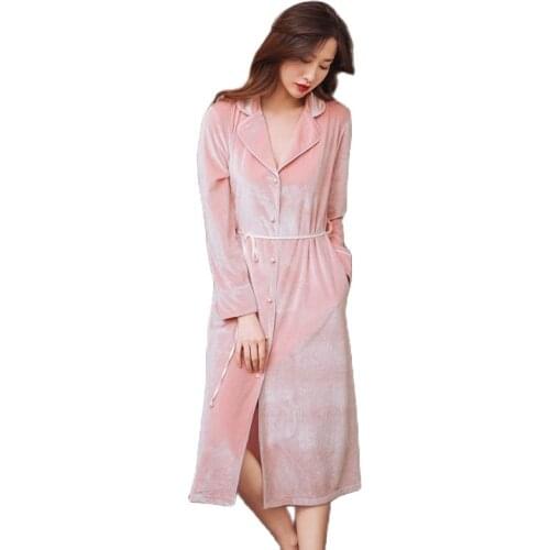 Yomrzl A754 New arrival spring and autumn womens nightgown one piece bathwear daily home style clothes