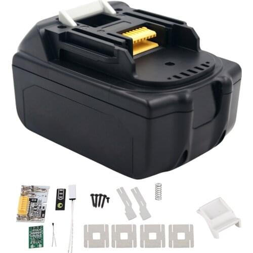 Replacement for Makita 18V BL1850 BL1830 LXT400 Cordless Drills Battery Case Kit PCB Circuit Board LED Indicator Power Tools Box