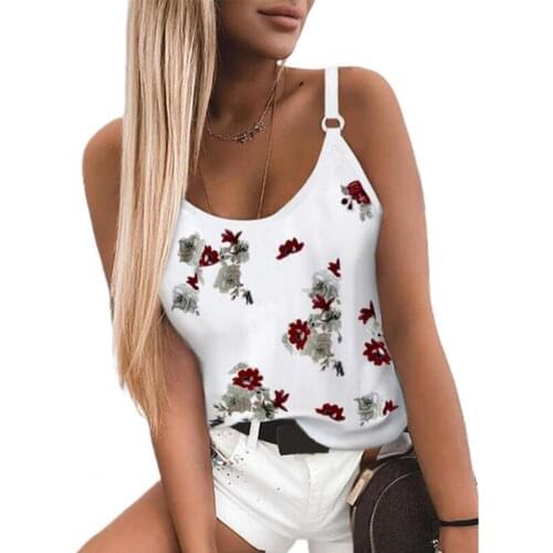 2021 Women Top Thin Texture Adjustable Suspender Lightweight Summer Splicing Design Round Neck Spaghetti Straps Vest for Home