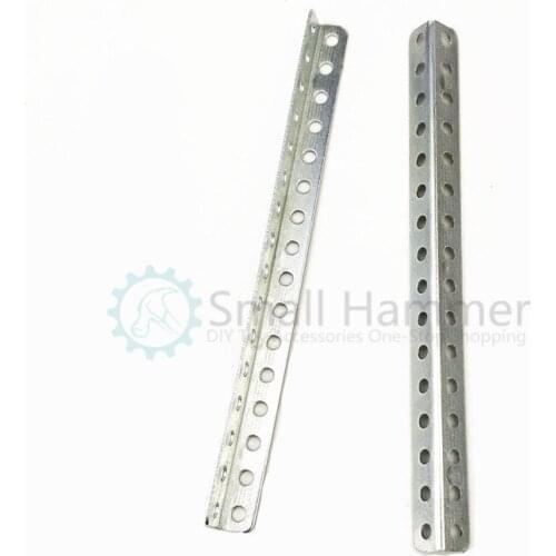 10pcs Rectangular iron plate porous iron plate technology building block parts 5*5*80mm