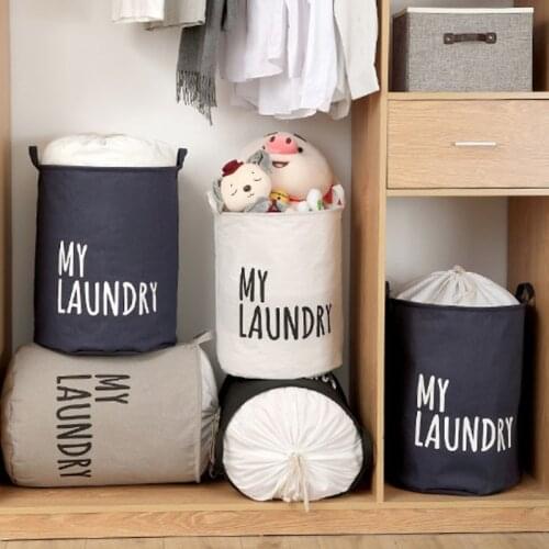 Household Dirty Clothes Basket Cartoon Fabric Dirty Clothes Basket Large Waterproof Folding Laundry Basket Stall Oxford Cloth St