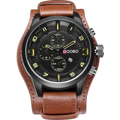 Top Brand Luxury Men Watch Leather Strap Fashion Quartz-Watch Casual sports Wristwatch Date Clock Mens Watches Relojes