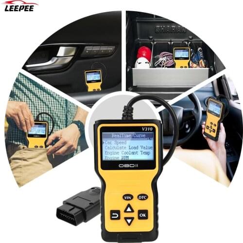 Digital Display OBDII EOBD Read/Clear Fault Scan Tool Car Auto Diagnostic Tool ELM 327 V310 OBD2 Code Reader OBD2 Scanner