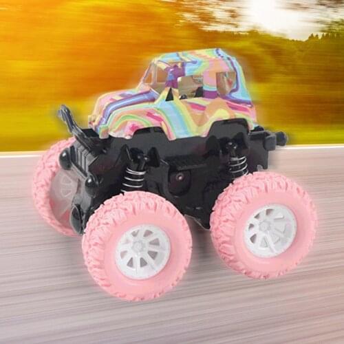 Educational Inertia Dynamic Stunt Toy Car Four-Wheel Drive Children Drop-Resistant Model Off-Road Vehicle Toys Car Birthday Gift