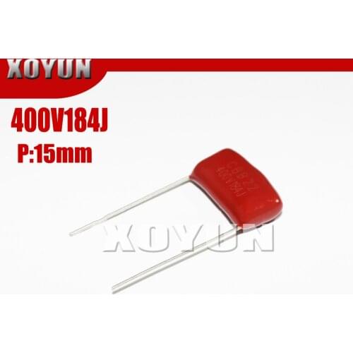 10PCS 400V184J 400V0.18UF 180NF pitch 15MM CBB Polypropylene film capacitor