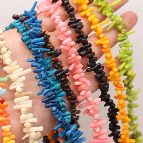 Hot Sale Mixed Colors Blue White Black Red Coral beads DIY for Jewelry Making Necklace Bracelet Women Gift Size 3-6x5-10mm