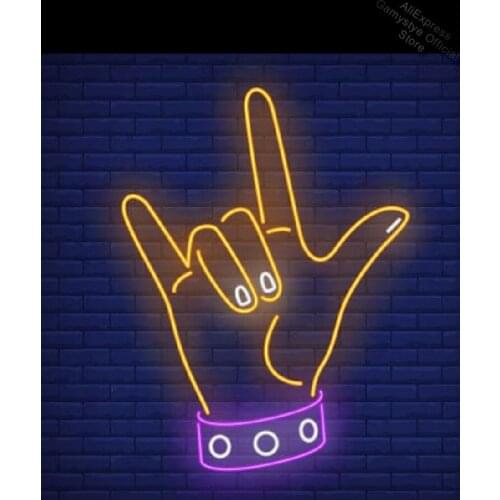 Neon Sign For make awesome Gesture Glass Tubes Lamp neon Windows light Neon Light Sign Glass Professional Logo Designers Tattoo