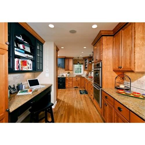 2017 new haker style traditional customized made solid wood kitchen cabinets matt wooden kitchen cabinetery SKC1612004