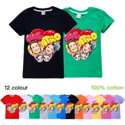 New Fashion Cotton Me Contro Te Baby Boys T-Shirts Children Kids Cartoon Print Short Sleeve T Shirts Girls Tops Clothing Tees