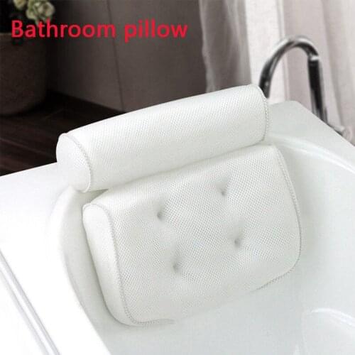US STOCK 3D Mesh Neck Back Premium Waterproof Luxury Comfortable Bath Spa Pillow Cushion