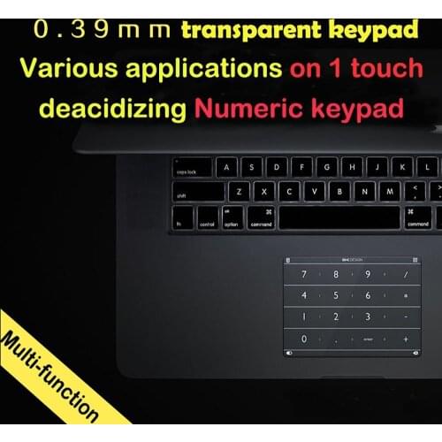 Nums Track Pad Touch Pad For 2017 15 Inch Macbook Pro Touch Bar Use Smart Touch Keyboard 20 Keys Wireless Mini Touch Keyboard