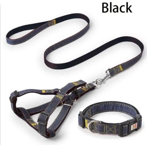 Dog Collar Leash Adjustable Pet Collar Lead with Bell 3pcs set collars leash harness for Cat Small Dog Outdoor arnes perro