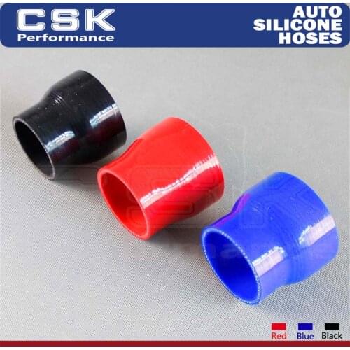 1PCS 2.36" to 3" 60mm - 76mm Silicone Reducer Coupler Turbo Intercooler Hose BLACK / RED / BLUE