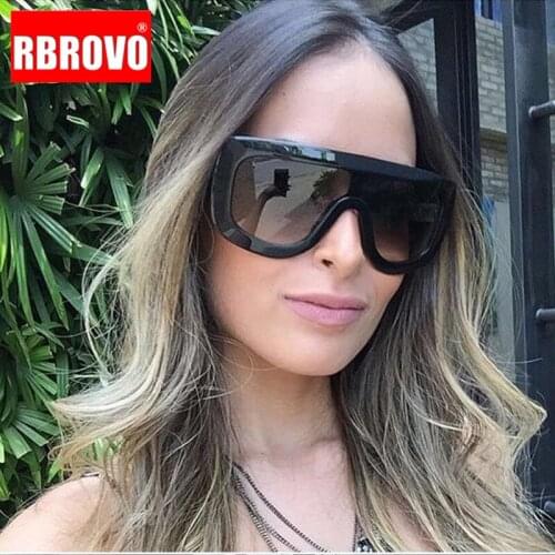 RBROVO 2021 Large Frame Leopard Sunglasses Women Designer Luxury Man/Women Sun Glasses Classic Vintage Shopping UV400 Outdoor