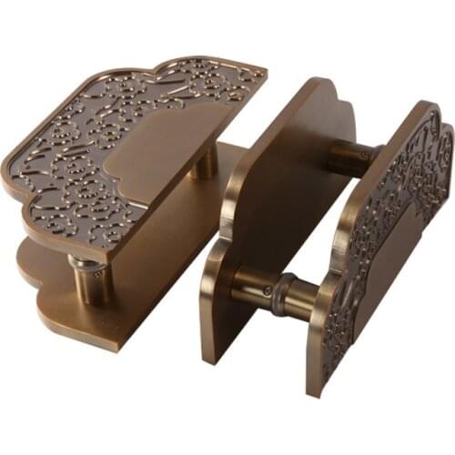 Glass door handle Chinese antique glass door sliding door armrest European door handle wooden door handle